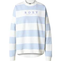 Synthetic Jumpers Roxy Strictly Stripes Oversized Sweatshirt - Grey