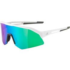 Alpina Sonic HR Q Sunglasses White Matt Green Mirror
