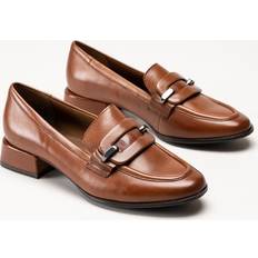 Marco Tozzi Lågskor Marco Tozzi Bruna Loafers I Skinn - Cognac