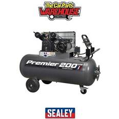 Power Tools Sealey SAC3203B 200L Belt Drive 3Hp With Front Control Panel