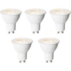Luedd Set Med 5 Dimbara GU10 LED-Lampor 6W 450 Lm 3000K