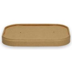 Bruna Matlådor Verive Låg L172xB120mm Bionedbrydelig PAP PLA Brun 6 ps 50 Stk Matlåda