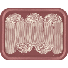 Röda Serveringsbricka Ary Home Swirl Bricka 36x28 cm Burgundy Serveringsbricka