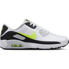 Nike Air Max 90 Golfskor Nike Air Max 90 G - White/Hot Lime