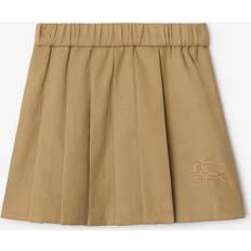 Beige Skirts Children's Clothing Burberry Baby Girls Pleated Cotton Blend Skirt - Beige
