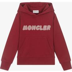 Moncler Hoodies Moncler Logo Over The Head Hoodie - Red