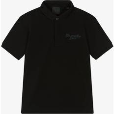Givenchy Boys Black Cotton Polo Shirt - Black