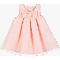 Abel & Lula Girls Pink Organza Bow Dress Pink