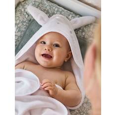 Cotton Baby Towels Vertbaudet Bath Cape Wash Mitt Organic Cotton White