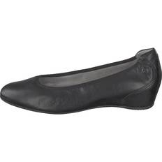 Tamaris Lågskor Tamaris Black Leather Lågskor Ballerinaskor - Grå