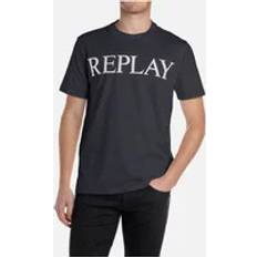 Replay Tops Replay Men's Organic Logo T Shirt - Dark Navy