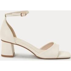 Sandaler med hæl Bubbleroom Low Heel Sandal - Cream