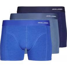 Jack & Jones Bamboo Trunks 3 Pak Bering Sea Blue/Ocean Cavern