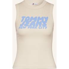 Beige Tank Tops Tommy Hilfiger Slim Bubble Tank Top - Beige