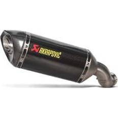 Avgassystem Akrapovic Slip-on Line Avgassystem Med EG-Typgodk Titan Kolfiber Rostfritt Stål