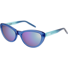 Solglasögon Puma Barn PJ0039S 003 Outlet Solglasögon Plast Blå Violett Cat Eye Spegel