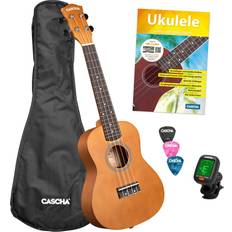 Cascha CUC100S Concert Ukulele Pack