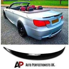 Auto Perfectionists UK BMW 3 Series Convertible M3 E93 Gloss Black Rear Boot Spoiler Lip Wing Kit 4-12
