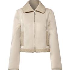 Street One Faux Shearling Jacket - Beige