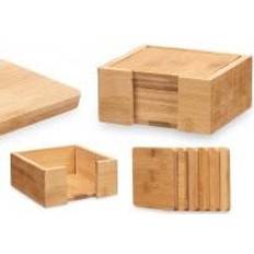 Untersetzer Kinvara Holz Set 6 Bambusuntersetzer 6er Set Braun Untersetzer