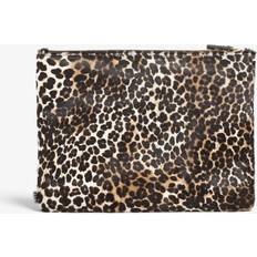 Vita Kuvertväskor The Case Factory Clutch Pony Mini - Leopardo White