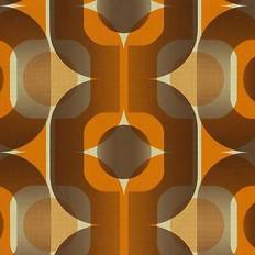 YöL Retro Orange Brown Wallpaper