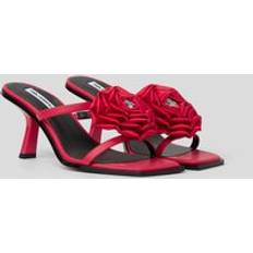 Karl Lagerfeld Tofflor & Sandaler Karl Lagerfeld Karmel Floral Heeled Sandals - Red