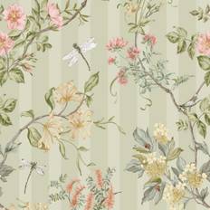 Wallpapers Holden Decor Holden Hampton Gardens Sage Wallpaper Stripes