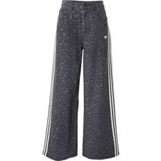 Adidas Dame Jeans adidas Leopard Print Denim Jeans - Black