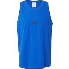 Adidas Men Tank Tops adidas Basic Jersey Tank Top Essentials Small Logo - Bleu