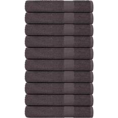vidaXL Handtücher 10 Stk Anthrazit 80x200 cm Gästehandtuch
