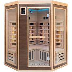 XL Luxus LED Infrarotsauna 140 x 140 Dual-Therm