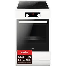 Induktionsherde Amica SHI 905 150 W Elektroherd Weiß Weiß