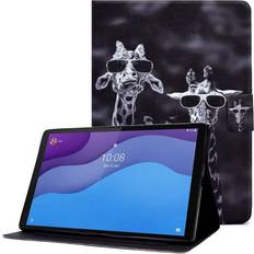 Lenovo Tab M10 Gen 3 Flip Cover med Cool Giraffe Design