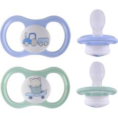 Esska Nappar & Bitleksaker Esska Happy 4+m Silikon Blå 2 pcs