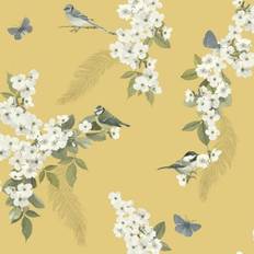 World of Wallpaper World Of Wallpaper Mitzu Vogel One Size Blasses Grün