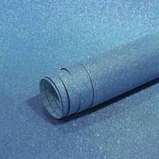 CiCiwind Peel And Stick Wallpaper Blue Glitter