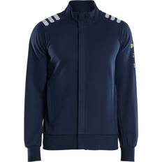 Arbetsöverdelar Blåkläder Flamskyddad Sweatshirt Med Dragkedja - Marinblå