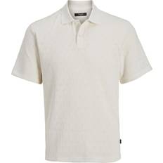 Herr - Natur Pikétröjor Jack & Jones Piké T-shirt Vit