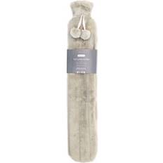 Country Club Long Faux Fur Hot Water Bottle Light Grey One Size