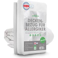 Milbenbezug Bettdecke 200x200 mit Reissverschluss Sengetøj