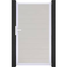 Tore GroJa GroJa BasicLine Schmal PVC-Steckzaun 100 x 180 cm Weiß