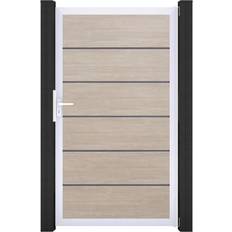 Tore GroJa GroJa BasicLine Premium PVC Steckzaun Sheffield Oak 100 x 180 cm