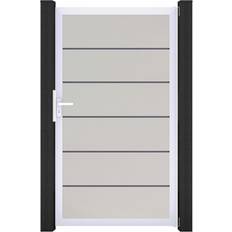Tore GroJa Einzeltor BasicLine Premium 100 cm x 180 cm Weiß Rahmen EV1