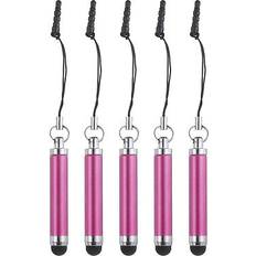 5pcs Metallic Stylus Pen Rose Red