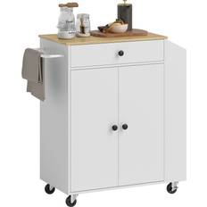 Homcom Rullbord Homcom Rullande Köksö Med Låda 82 x 38 x 86,5 cm Rullbord