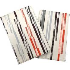 Red Passport Covers Warren Reed Designer Dashed Stroke Pattern Passport Cover - Red