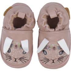 Pink Indoor Shoes Mikk-Line Leder Krabbelschuhe - Adobe Rose