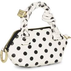 Ganni Skuldertasker Ganni Bou Bag Nano Print Dots Egret