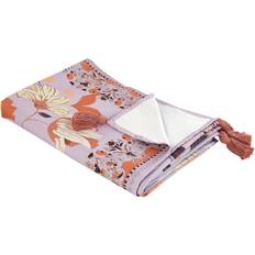 Beliani Outdoor Picnic Blanket with Strap 150 x 200 cm Purple Tufki Blankets Purple